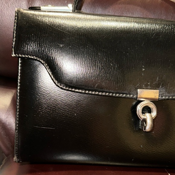 Coret Accessories Little Black Leather Handbag - Picture 2 of 16